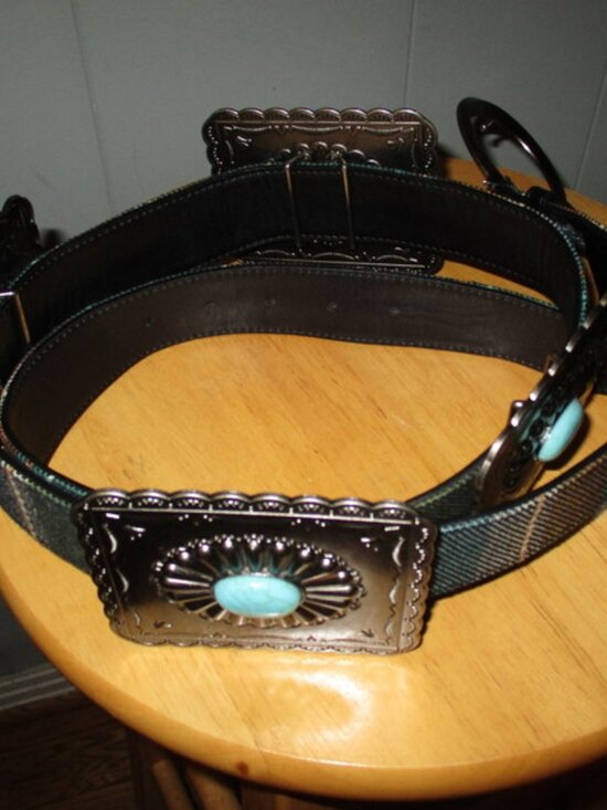 LUCKY & BLESSED Concho Leather Belt XL NWOT